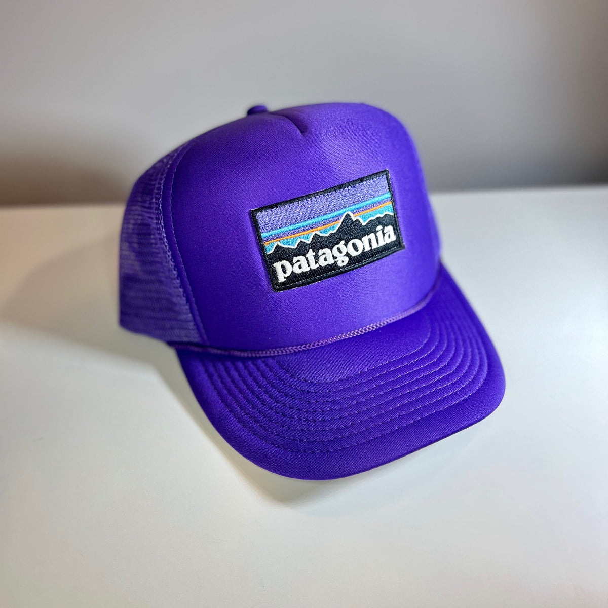 Cobra-Polyester Foam Mesh Cap - Purple Patagonia