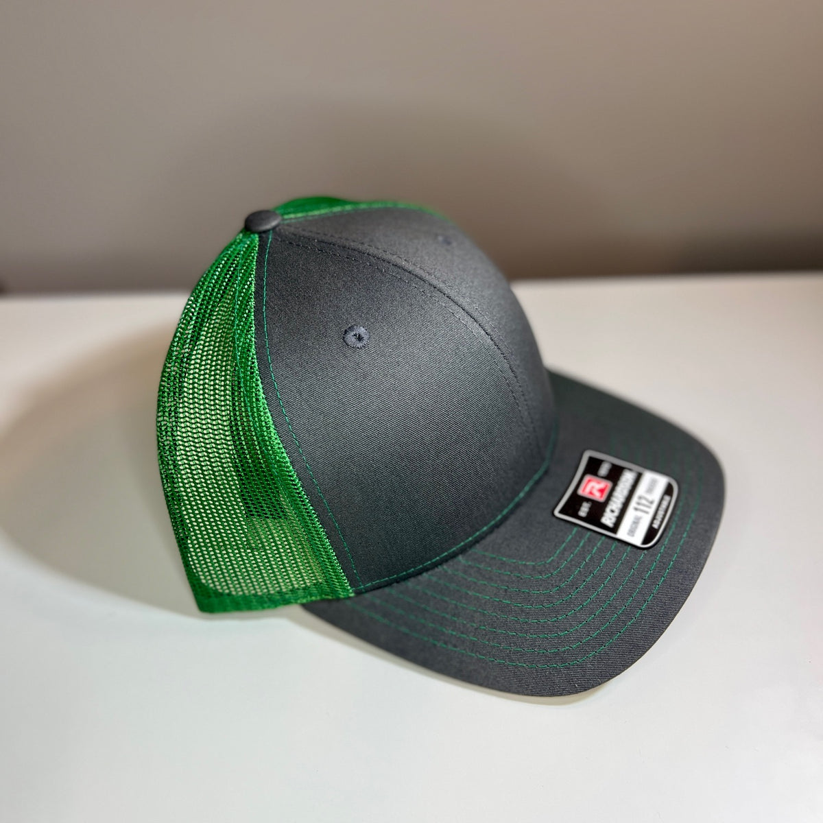 Richardson 112 Classic Trucker Hat- Charcoal/ Kelly Green