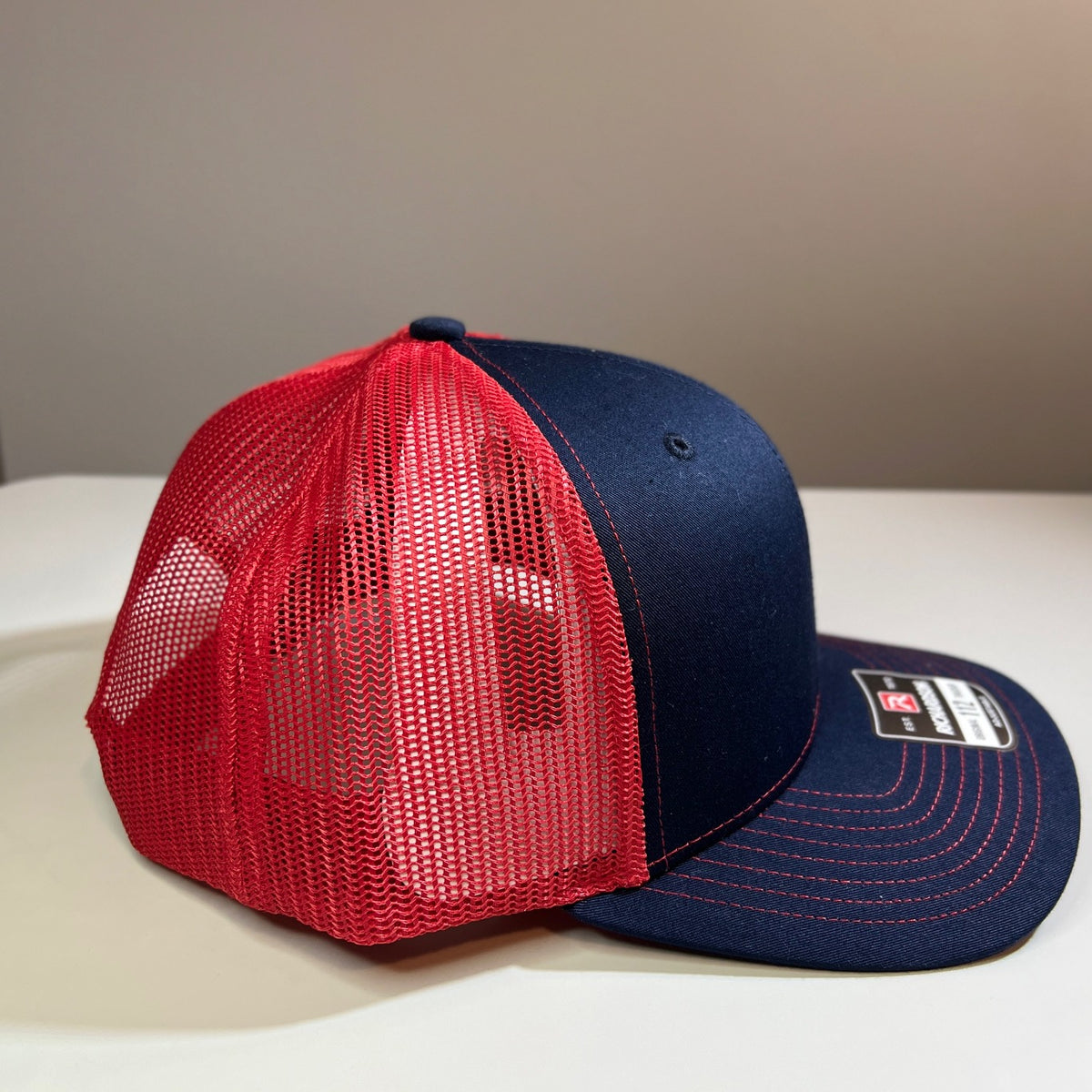 Richardson 112 Classic Trucker Hat- Navy/Red