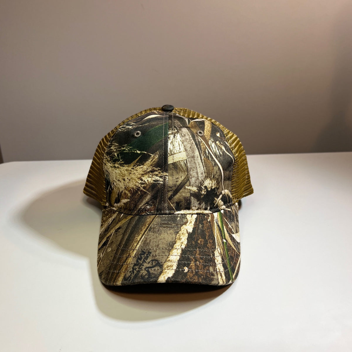 Richardson 111P Washed Printed Trucker Cap-Realtree Max5/Buc