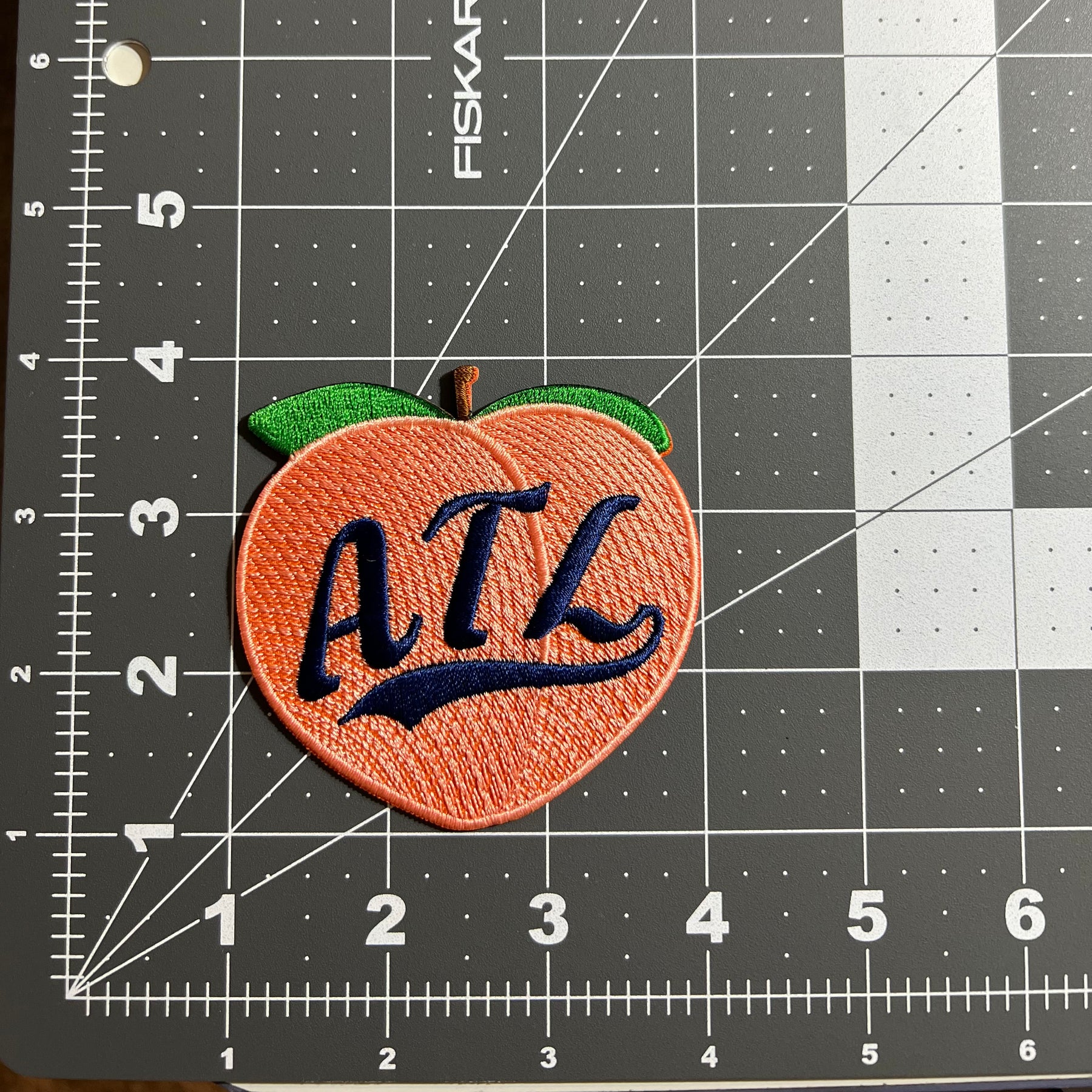 ATL Peach Vintage Style Patch