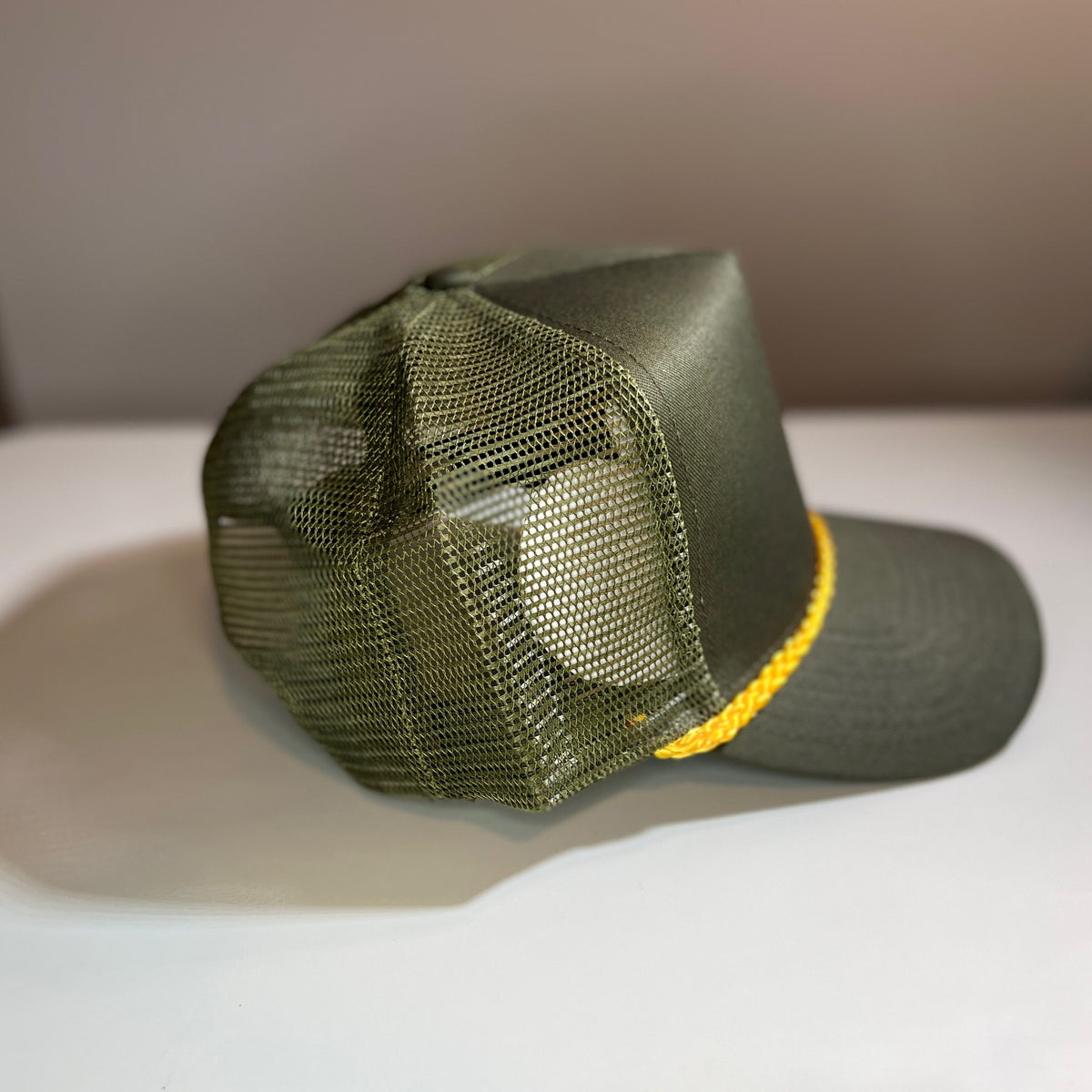 Cobra Rope Trucker Hat - Loden Green/ Gold