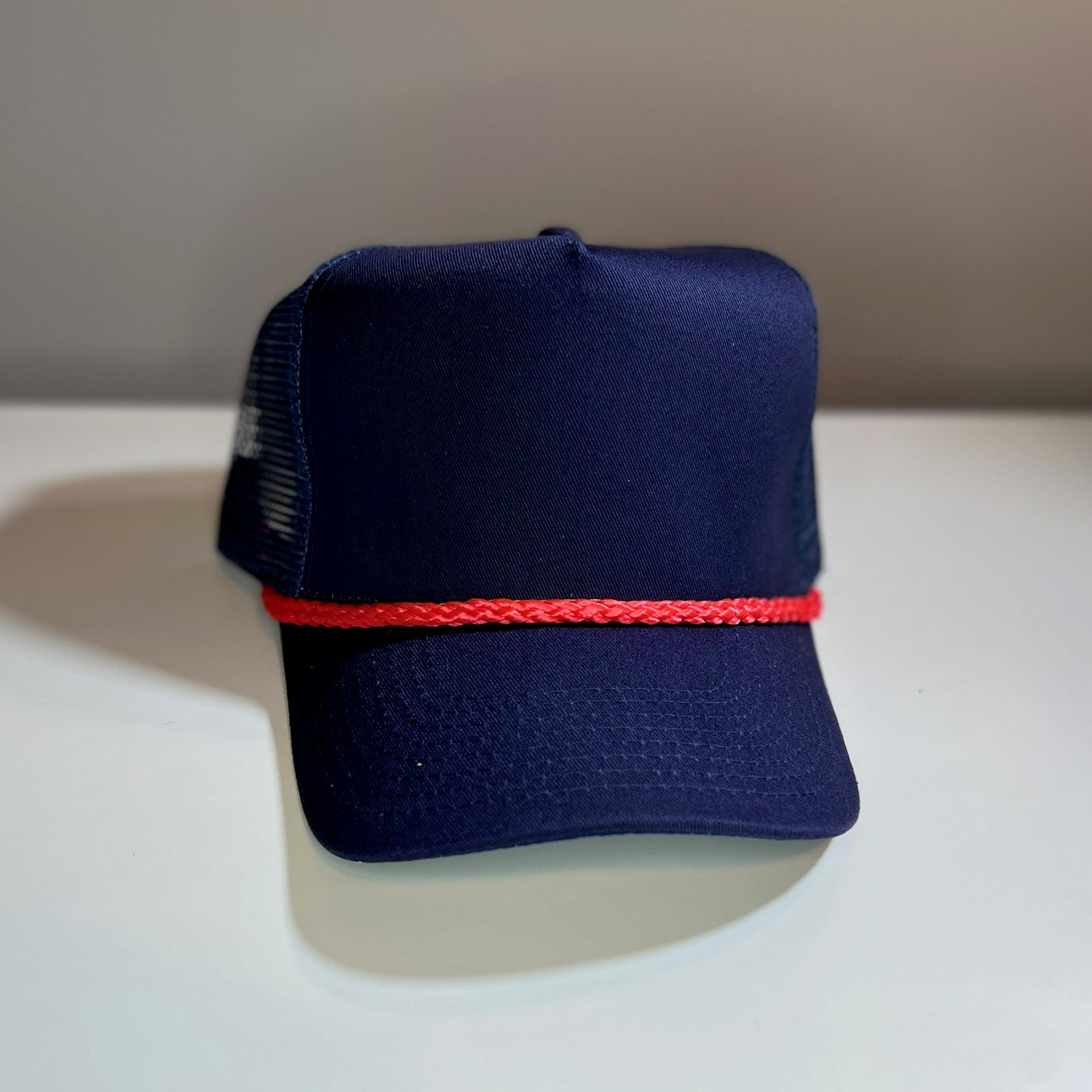 Cobra Rope Trucker Hat - Navy/ Red