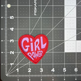 Girl Power Love Heart Vintage Patch