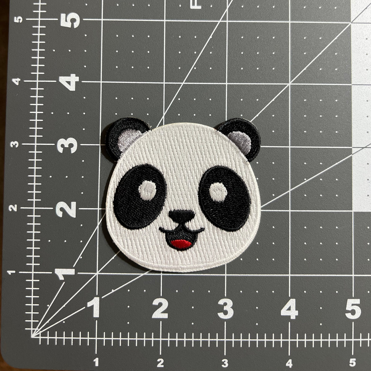 Smiling Panda Emoji Vintage Patch