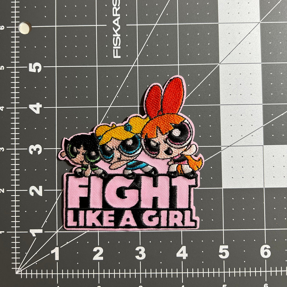 Powerpuff Girls Fight Like A Girl Vintage Patch