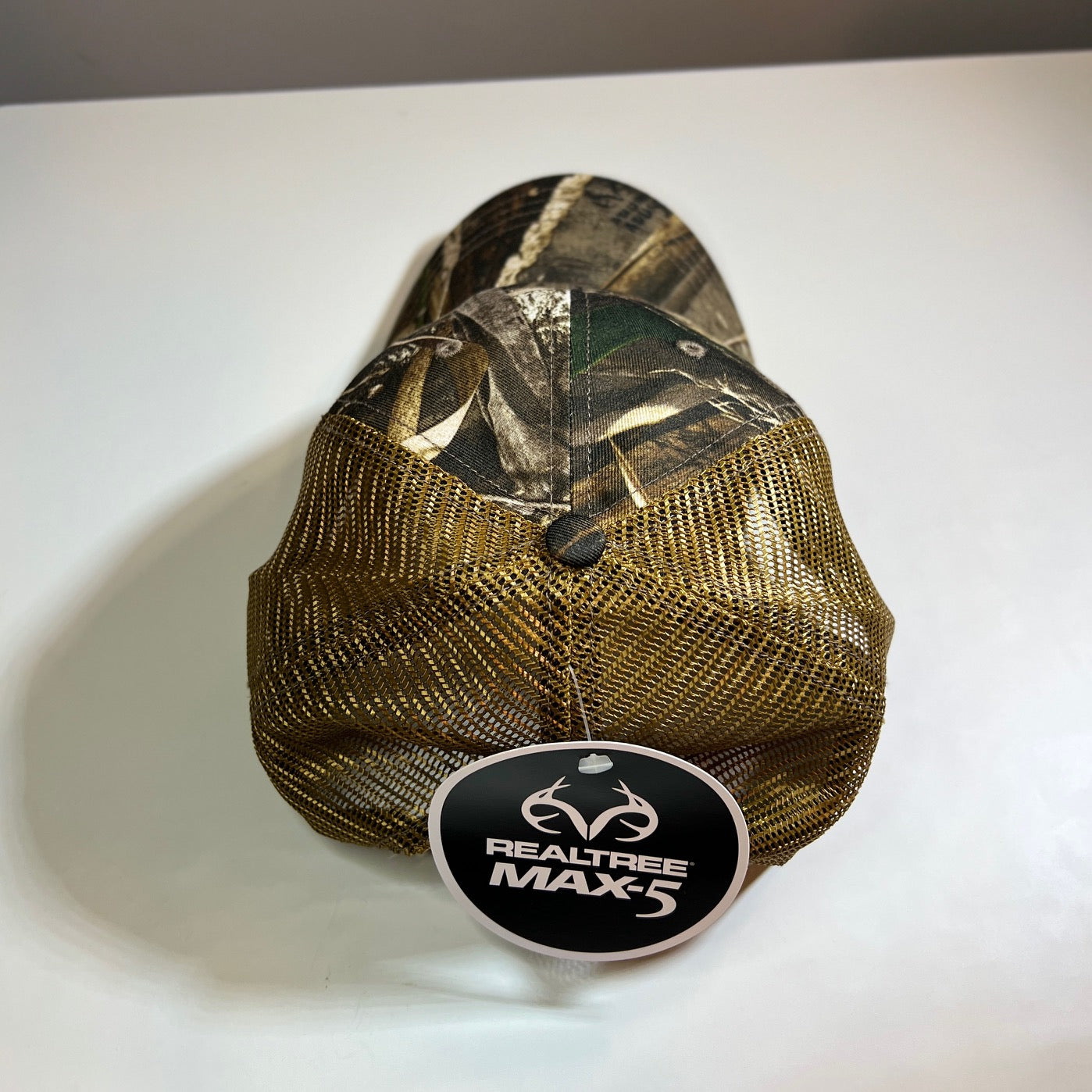 Realtree Max5 Color Richardson 111P Washed Printed Trucker Cap-Realtree Max5/Buc