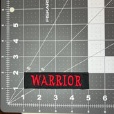 Warrior Horde Red Vintage Patch