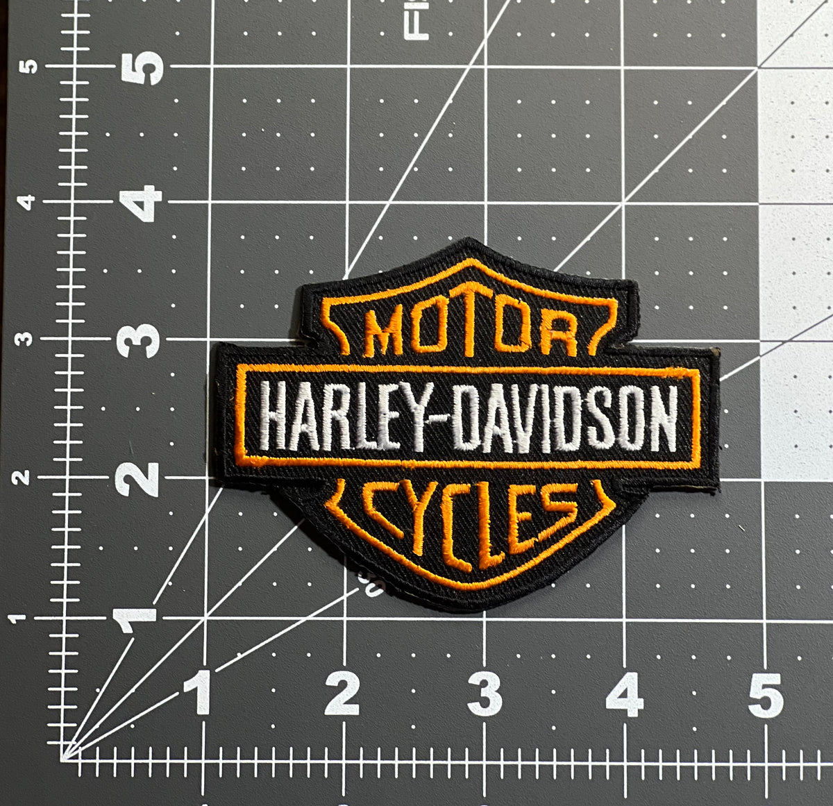 Harley Davidson Black & Orange Vintage Patch