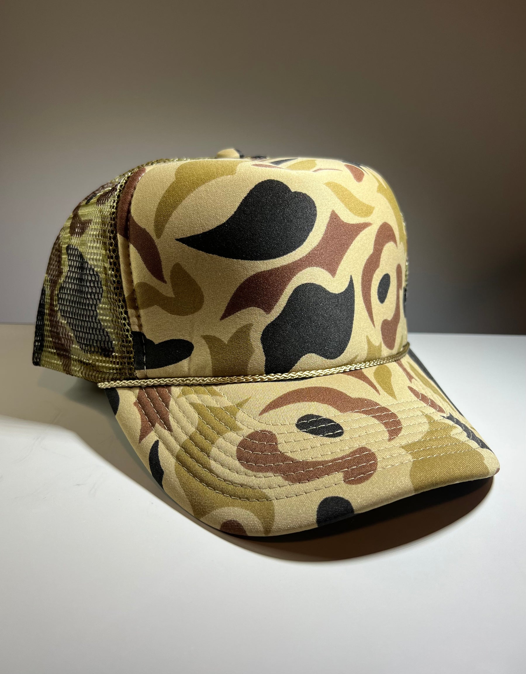 Cobra-5-Panel Camouflage 4" Foam Front Mesh Back - Camo