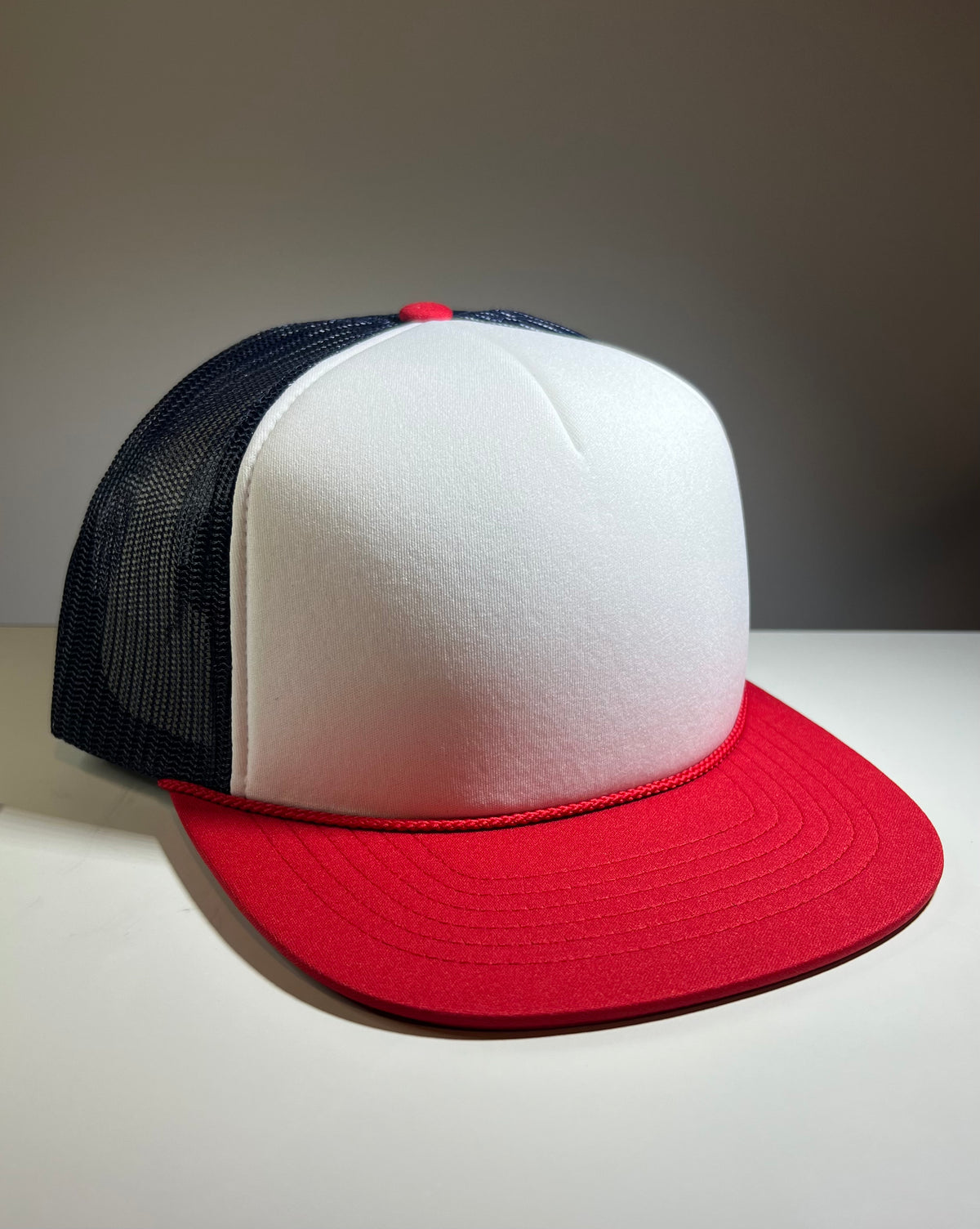 Richardson113  Foam Trucker Tri Color - Red/White/Blue