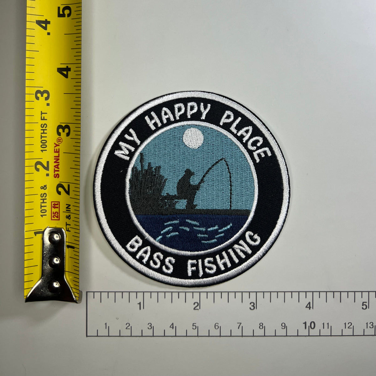 Large Mouth Bass Fishing Style Patch