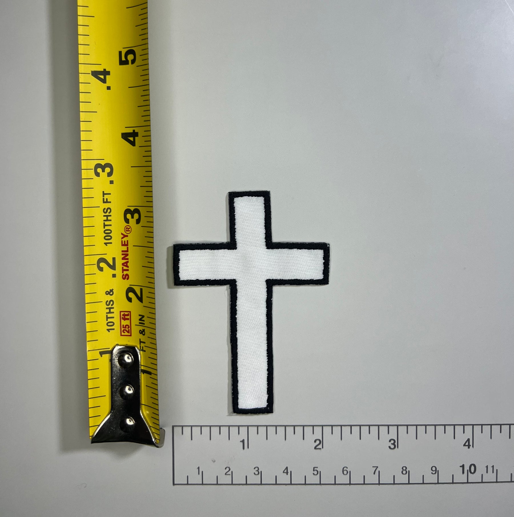 White Cross Christian Patch