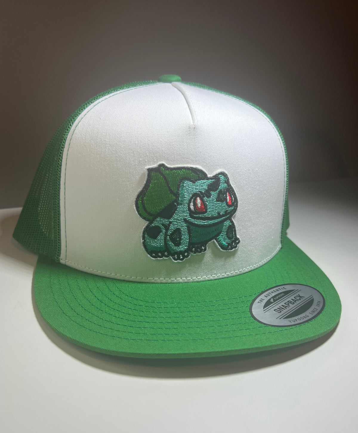 Yupoong 6006 Flat Bill Trucker Bulbasaur Hat